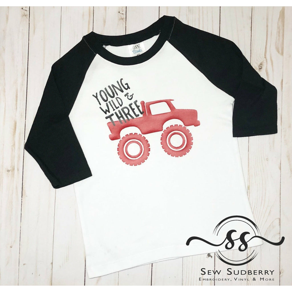 Monster Truck Birthday Tee for Boys – Sew Sudberry