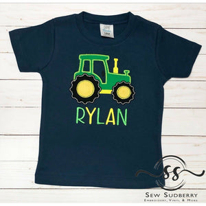 Green Tractor Shirt Personalized Shirt