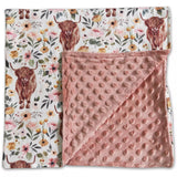 Highland Cow Print Baby Blanket