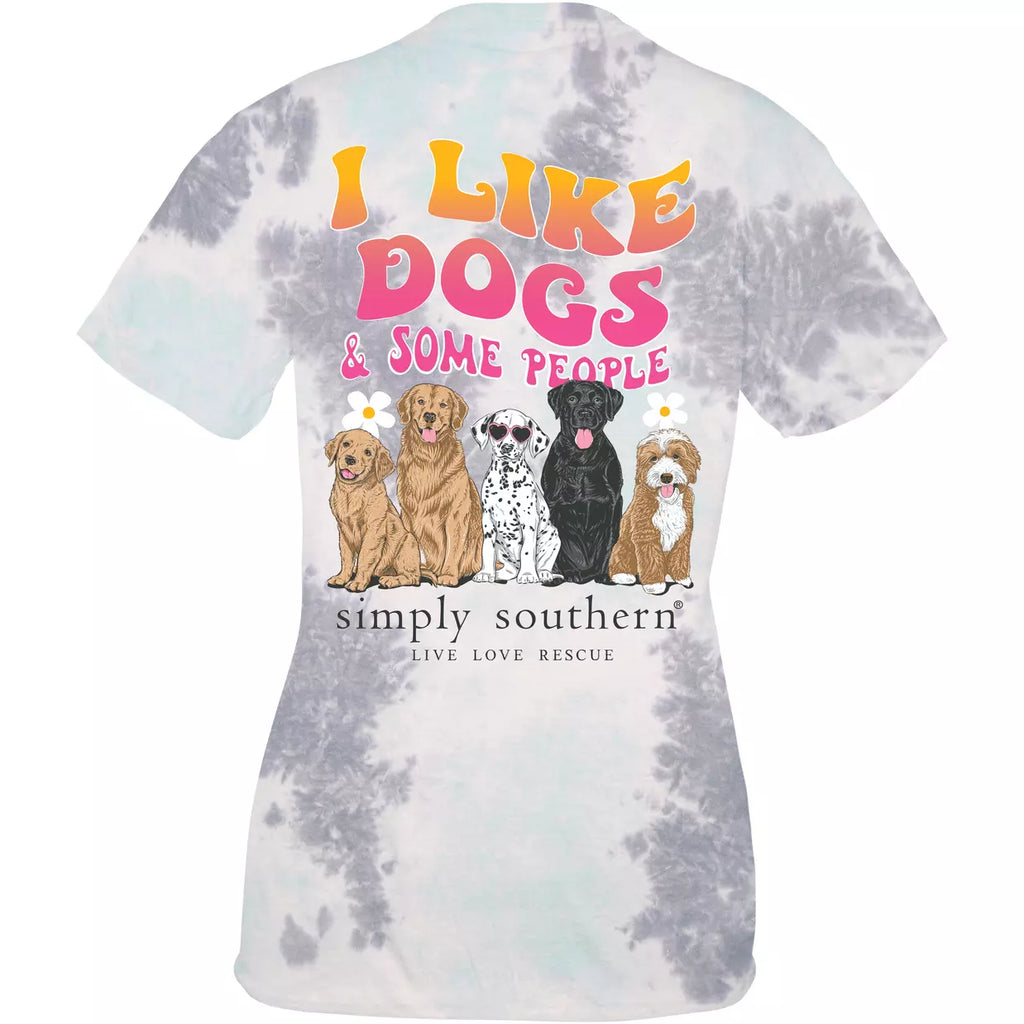 Simply Southern I Like Dogs & Some People Tee - Adult
