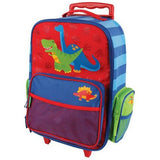 Red Dino Classic Rolling Luggage