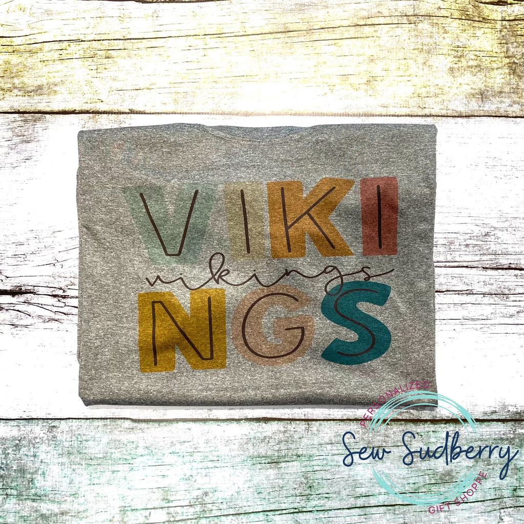 VIKI NGS - Colorful Team Spirit Tee - Sublimation Design