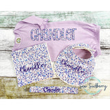 Lilac Floral - Newborn Coming Home Outfit