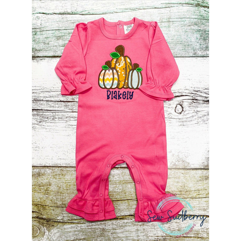 Pink Pumpkin Romper