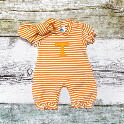 Tennessee Vols Stripe Bubble Romper