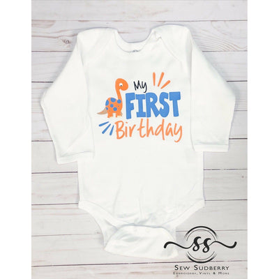 Dinosaur First Birthday Tee for Boys