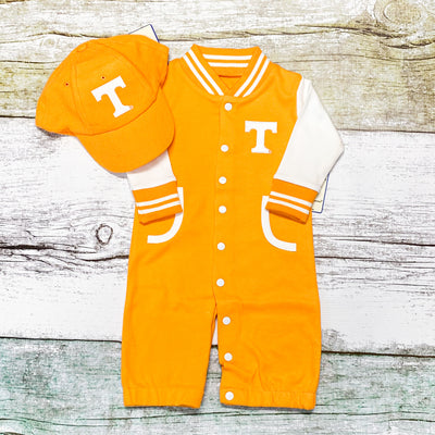 Tennessee Vols Varsity Convertible Romper - Newborn