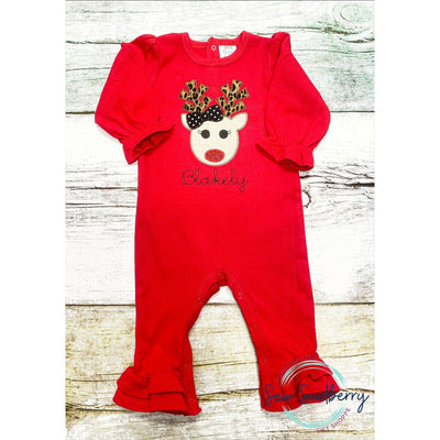 Red Rudolph Romper