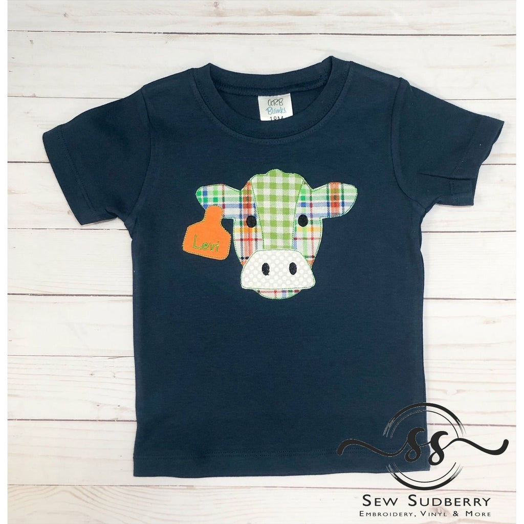Cow on the Farm Personalized Tee