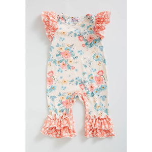 Vintage Floral Baby Romper