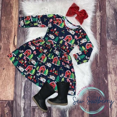 Christmas on the Farm Dress