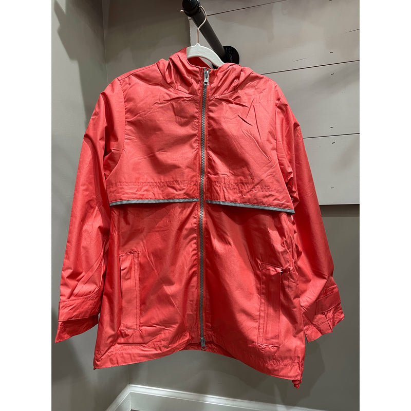 Kids Rain Jacket- Georgia Peach(Coral)