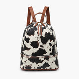 Cow Print Backpack Purse - Jen & Co.