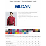 Custom Gildan Multi Color Sweatshirt - Vinyl