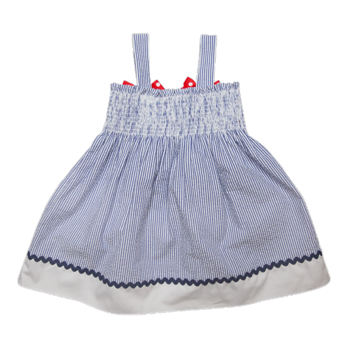 Girls July 4th Dress with Bows