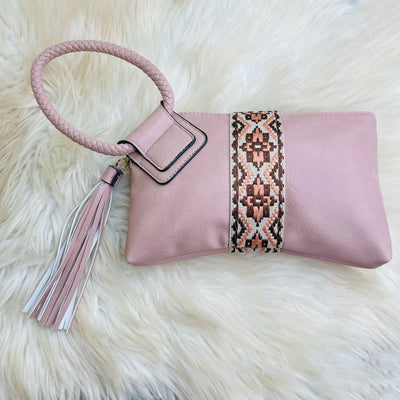 Leather Clutch Wristlet