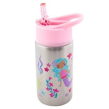 Mermaid Flip Top Stainless Steel Bottle