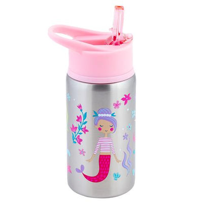 Mermaid Flip Top Stainless Steel Bottle