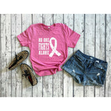 No One Fights Alone- Cancer - Awareness Tee