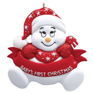 Snowbaby - Personalized Christmas Ornament