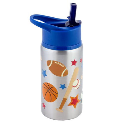 Sports Flip Top Stainless Steel Bottle-Stephen Joseph