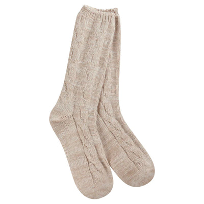 Weekend Ragg Cable Crew - World's Softest Socks for Women