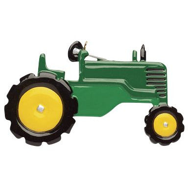 Green Tractor - Personalized Christmas Ornament