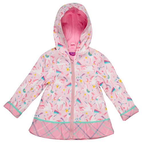 Pink Unicorn Raincoat - Kids