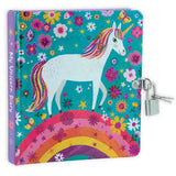 Unicorn Lock & Key Diary
