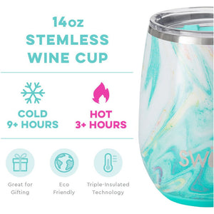 Wanderlust Stemless Wine Cup (140z) - Swig Life